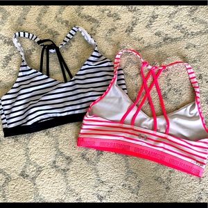 Lot of 2 Under Armour Sports Bras - Size Large